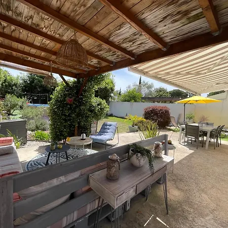Villa Plein Sud, Piscine & Petanque Pour 7 Personnes